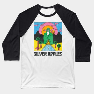 Silver Apples --- Original Fan Art Baseball T-Shirt